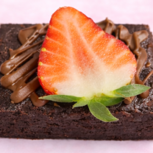 Strawberry and Nutella brownie